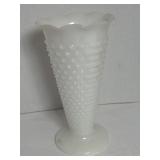 Vintage Milk Glass Hobnail Vase Anchor Hocking