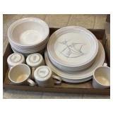 35 Pieces Corelle Corning Ware Spring Pond