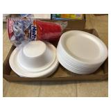 Styrofoam Plates & Plastic Cups