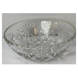 Glass American Press cut, Clear, Star Pattern,