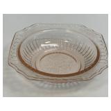 (B) Vintage Anchor Hocking Pink "Mayfair"