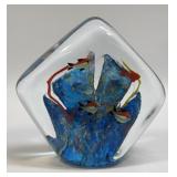 (B) Vintage Art Glass Studio Murano Style Fish