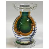 (B) Fifth Avenue Crystal Faceted Clear, Green and