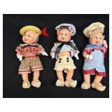 (A) Vintage Madame Alexander 3 Little Pigs 11"