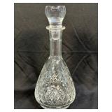 (C) Vintage Hand Crafted ETCHED LEAD CRYSTAL