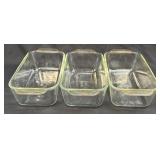 (B) Vintage PYREX #213 Loaf Bread Pan Clear Glass