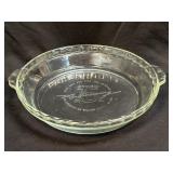 (B) Pyrex 229A 75th Anniversary Glass Pie Dish