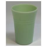 (C) Vintage Jadite Opaque Glass Tumbler Glossy