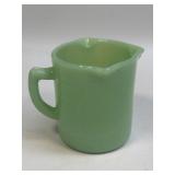 (C) Jadeite Green Glass Measuring Cup w/ Markers