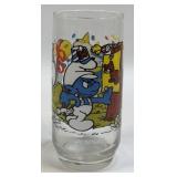 (B) Vintage 1983 Handy Smurf Glass Wallace Berrie