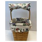 (A) Longaberger Basket with Liner and Handle