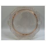 (B) 1930s Anchor Hocking Mayfair Open Rose Footed