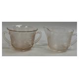 (B) Vintage MacBeth Evans Petalware Dogwood Pink