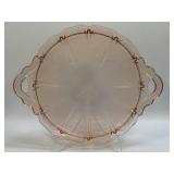 (B) Vintage Jeannette Glass Cherry Blossom Pink