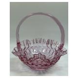 (C) Fenton Colonial Pink/Purple Thumbprint