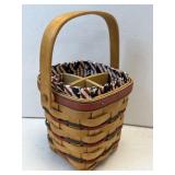 (A) Longaberger Basket Utensil With Liner