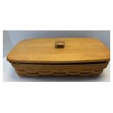 (A) Longaberger Basket Dresden Ohio Oblong with