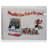 (F) 12" X 16.75" "Metal Mountain Dew