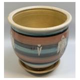 (B) Native American Ceramic Planter 7.75"