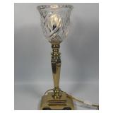 (E) Uplight Table Lamp Vintage Heavy Solid Brass
