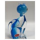 (B) Vintage Murano Italian Artas Art Glass Blue