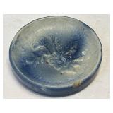 (A) Blue and White Salt Glaze Stoneware 4.5"