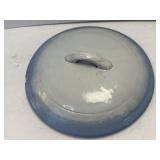 (A) Blue and White Salt Glaze Lid as Shown