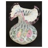 (C) Vintage Fenton French Opalescent Diamond
