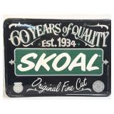 (F) 14.25" X 20" 1994 US Tobacco Co Metal Skoal