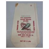 (F) Snow Creek Milling Co Elkin, NC Corn Meal Bag