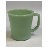 (C) Vintage Fire King Jadeite Flat Bottom D