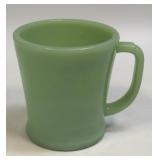 (C) Vintage Fire King Jadeite Flat Bottom D