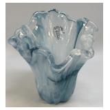 (B) Vintage Murano Art Glass Vase Bowl Votive