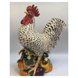 (E) Fitz & Floyd Gourmet Porcelain Rooster