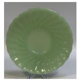 (C) Anchor Hocking Jadeite Swirl Shell 5.75"