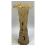 (B) Vintage 9.25"T Murano Style Golden Honey