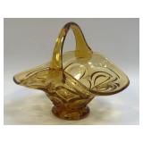 (B) Vintage LE Smith Amber Glass Moon & Stars