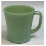 (C) Vintage Fire King Jadeite D Handle Coffee Mug