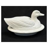 (B) Ceramic Mold Duck On Nest 1980