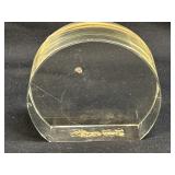 (C) Glass Paper Weight as Shown 3.25" Tall
