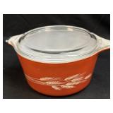 (C) Vintage Pyrex Autumn Harvest Wheat 1 Quart