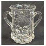 (A) Mosser 5.5" Spooner Vase Cherry & Cable Clear