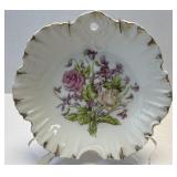 (A) Decorative Porcelain Plate Japan Floral