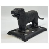 (B) Vintage Cast Iron Metal Dog Nutcracker 6"
