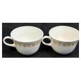 (C) Vintage Corelle Butterfly Gold Coffee Cup Set