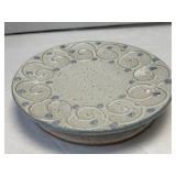 (A) Vintage Handmade Stoneware Soap Dish with