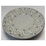 (A) Vintage Handmade Stoneware Soap Dish with