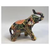 (B) Standing Baby Elephant Figurine Grapes,