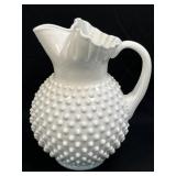 (C) Fenton Milk Glass Hobnail 9 1/2" 70 oz.