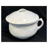 (C) Vintage Homer Laughlin Chamber Pot with Lid